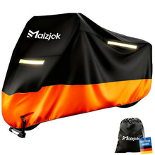 Carica l'immagine nel visualizzatore di Gallery, Maizjok® Telo Moto da Esterno Interno Telo Coprimoto Impermeabile Copri Moto 210D Poliestere Copertura per Motocross Motocicletta Stradale/Adventure/Sportiva/Turismo/Crociera XXL（275x105x125cm)