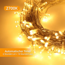 Carica l'immagine nel visualizzatore di Gallery, Catena luminosa a LED per esterni, 60 m, 600 LED, catena luminosa per esterni, resistente alle intemperie, con spina, il