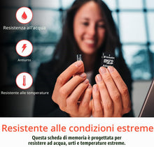 Carica l'immagine nel visualizzatore di Gallery, Verbatim Scheda di memoria microSDXC Premium con adattatore I 64 GB I nera I Scheda SD per video full HD I resistente al