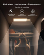 Carica l'immagine nel visualizzatore di Gallery, FULEN Lampada da soffitto ricaricabile con aggiornamento del rilevatore di movimento, luce per armadio con batteria da 1