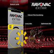 Carica l'immagine nel visualizzatore di Gallery, 120 Batterie per Apparecchi Acustici Rayovac Extra Misura 10 + 8 Udivita