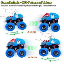 Carica l'immagine nel visualizzatore di Gallery, Macchinine per bambini 2 anni, giochi bambini 2 3 anni maschio, set da 2