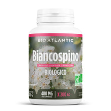 Carica l'immagine nel visualizzatore di Gallery, Biancospino Bio 400mg - 200 compresse - Crataegus laevigata -Bio Atlantic