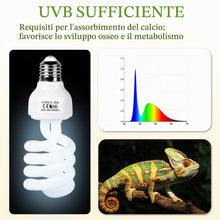 Carica l'immagine nel visualizzatore di Gallery, LALAGO 26W UVB 5,0 Lampadina per Rettili, E27 Lampade UVA/UVB per Terrari
