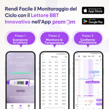 Carica l'immagine nel visualizzatore di Gallery, easy@Home Termometro Basale Digitale BBT con Memoria e App Premom
