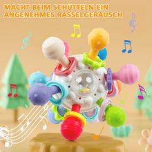Carica l&#39;immagine nel visualizzatore di Gallery, Giochi Sonaglio Dentizione Del Neonato 0 3 6 9 12 Mesi, Sensoriali Giocattoli Silicone Palla da Massaggia Gengive, BPA Free Montessori Regalo Bambino