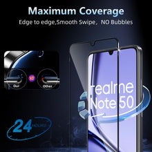 Carica l'immagine nel visualizzatore di Gallery, Datree 2 Pezzi per Realme Note 50/Realme C51 Pellicola Vetro Temperato, 9H Protezione Anti Graffio Amichevole Pellicola 