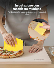 Carica l'immagine nel visualizzatore di Gallery, VEVOR Pietra per Pizza, Pietra da Forno per Pizza Rettangolare in Cordierite da 406 x 355 x 15 mm, con Raschietto, Cordi