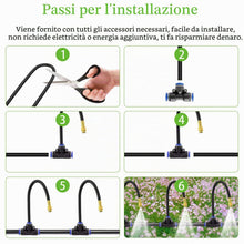 Carica l'immagine nel visualizzatore di Gallery, Sistema di irrigazione da giardino da 20 m, sistema di irrigazione automatico curvo a 360°, sistema di irrigazione a goc