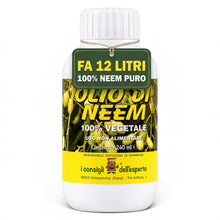 Carica l'immagine nel visualizzatore di Gallery, Olio di Neem Puro per Piante 240 ml Concentrato - Fa 12 Litri al 2%