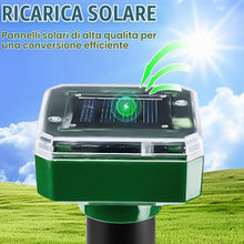 Carica l'immagine nel visualizzatore di Gallery, Distributori di talpe solari: IP65 impermeabile a energia solare, spaventaparvicole, antitalpe a ultrasuoni, per espelle