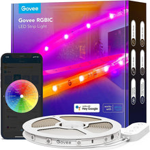 Carica l'immagine nel visualizzatore di Gallery, Govee RGBIC LED Striscia, Striscia LED 5 Metri Controllo Intelligente dell'App, DIY, Sync Musica, Cambiamento di Colore con Controllo Vocale, Funziona con Alexa, Luci Camera da Letto