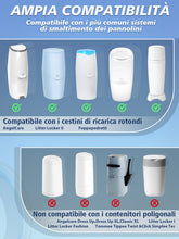 Carica l'immagine nel visualizzatore di Gallery, 6 Pezzi Ricarica Mangiapannolini – PARPAT Ricariche Compatibili con Secchio per Angelcare, per Maialino, per Foppapedret