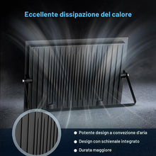 Carica l'immagine nel visualizzatore di Gallery, 100W Faretto LED per esterni, 10000LM super luminoso, Faretto per esterni bianco freddo 6500K, impermeabile IP66 per cor