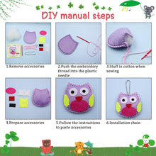 Carica l'immagine nel visualizzatore di Gallery, CONNECTION 12 Pezzi Kit Cucito Bambina Cucito per Bambini Confezione Da Cucire in Feltro per Bambini Artigianato e Cucir
