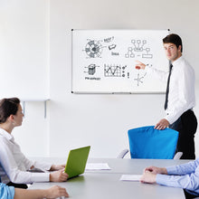 Carica l&#39;immagine nel visualizzatore di Gallery, Amazon Basics Lavagna bianco, cancellabile a secco, con supporto porta-pennarelli e bordi in alluminio, 90 cm x 60 cm