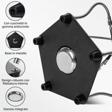 Carica l'immagine nel visualizzatore di Gallery, Terza Mano Per Saldatura, Stazione Saldatura con 3X Lente di Ingrandimento Braccii Flessibile e Clip, Adatta per Elettro