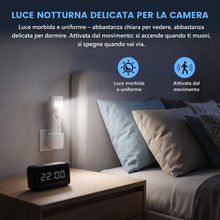 Carica l'immagine nel visualizzatore di Gallery, 2-in-1 Lampada Notturna e Torcia Emergenza Casa con Sensore di Luce e Rilevatore di Movimento, Luce Notturna da Presa co