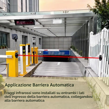 Carica l'immagine nel visualizzatore di Gallery, Coppia di Sensori a Fotocellula a Infrarossi 12 / 24V AC DC, Sistema di Sicurezza per Cancello Automatico e Porta del Ga