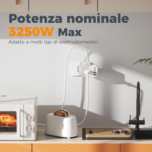 Carica l'immagine nel visualizzatore di Gallery, TESSAN Presa Multipla Salvaspazio da 13A, Multipresa da Parete con 2 USB C