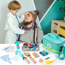 Carica l&#39;immagine nel visualizzatore di Gallery, Sundaymot Valigetta Dottore Bambini, kit Dottoressa Bambina, con Vero stetoscopio, termometro, camice da medico e borsa da medico portatile, Gioco di Ruolo per Ragazze e Ragazzi di 3, 4, 5 Anni