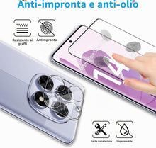 Carica l'immagine nel visualizzatore di Gallery, QULLOO 2+2 pezzi Vetro Temperato per Xiaomi Redmi Note 14 Pro 5G/ Poco X7 con Protezione dell'Obiettivo della Fotocamera
