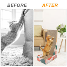 Carica l'immagine nel visualizzatore di Gallery, Tiragraffi per Gatti, Adulti Cat Multi-Scratch Cardboard Scratching Post, per Gatti a Forma di L Graffiatoio Gatto Scratching Board, Cartone Colonna Tira Graffi, per Pareti e Angoli