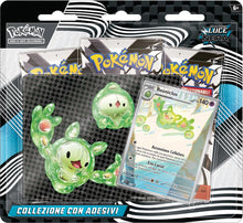 Carica l'immagine nel visualizzatore di Gallery, Pokémon: collezione con adesivi (Reuniclus) dell’espansione Scarlatto e Violetto - Luce Nera del GCC Pokémon (una carta promozionale olografica e tre buste di espansione)