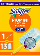 Carica l'immagine nel visualizzatore di Gallery, Swiffer Duster, Starter Kit Manico + 13 Piumini Catturapolvere