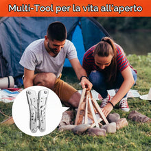 Carica l'immagine nel visualizzatore di Gallery, Gvolatee Pinza Multiuso 11 in 1, Pieghevole Multitool in Acciaio Inossidabile con Cacciavite Punte, Coltello Tascabile, 