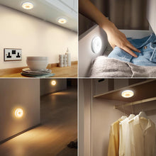 Carica l'immagine nel visualizzatore di Gallery, 6 Luci Notturne con Sensore di Movimento, Luce LED Ricaricabile USB, Illuminazione per Armadio, 3 Modalità, Sensore di M
