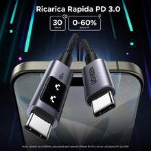 Carica l'immagine nel visualizzatore di Gallery, UGREEN Uno Cavo USB C 100W Nylon Intrecciato Ricarica Rapida (2M)