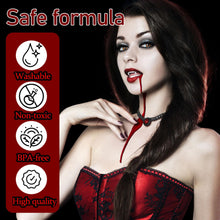 Carica l&#39;immagine nel visualizzatore di Gallery, Halloween Sangue Finto,Kit Realistico Finto Lavabile,con Fake Blood+2 Spugnette per il trucco,per Halloween Effetti Speciali Trucco per Vampiro, Mostro e Zombie Sposa