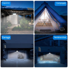Carica l'immagine nel visualizzatore di Gallery, LEKIA Lampada Solare da Esterno con Telecomando, Dimmerabile Lampadario Solari 244 LED Luci Solari da Giardino con Senso