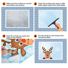Carica l'immagine nel visualizzatore di Gallery, Adesivi natalizi per finestre, 256 pezzi, decalcomanie natalizie per vetro, riutilizzabili, double face, decorazioni per finestre, Babbo Natale, alce, pupazzo di neve, calze, albero di Natale e