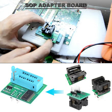 Carica l'immagine nel visualizzatore di Gallery, Programmatore USB CH341A SOP8 SOIC8 Test Clip 1.8V Scheda adattatore SOP8 150mil 200mil SOP16 300mil 24 25 chip programm