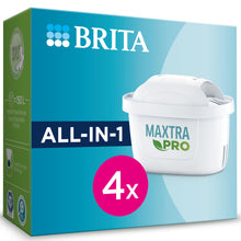 Carica l'immagine nel visualizzatore di Gallery, BRITA Filtro acqua rubinetto MAXTRA PRO All-in-1 confezione da 4 filtri - Riduce cloro, calcare, PFAS e metalli, filtro originale compatibile con caraffa acqua filtrante