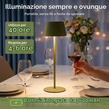Carica l'immagine nel visualizzatore di Gallery, Aigostar Lampada da Comodino Magnetica e Girevole, con 3 Temperature di Colore e Regolazione Continua, Lampada da Tavolo