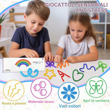 Carica l'immagine nel visualizzatore di Gallery, 8 Pezzi Fidget Toys Bastoncini Sensoriali In Silicone,Giocattoli Antistress