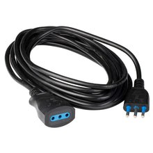 Carica l'immagine nel visualizzatore di Gallery, POLY POOL PP0382.1S Prolunga Elettrica Nera 250V Cavo Estensibile 5 Metri - Spina Italiana 10A 2P+T - 100% Made in Italy