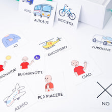 Carica l'immagine nel visualizzatore di Gallery, FLASHCARDS BAMBINI ITALIANO | Pittogrammi per l'Autismo | Carte Flash Linguaggio Italiano Per Bambini | Il Kit Dei Pittogrammi - Editorial GEU Lectura y Escritura (Italiano - 400 Flashcards)
