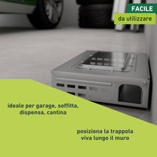 Carica l'immagine nel visualizzatore di Gallery, Windhager Trappola Multipla per Topi vivi - è costituito da Acciaio zincato - trappole Topi Interno - Facile da Usare, F