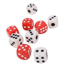 Carica l'immagine nel visualizzatore di Gallery, FLYPOP'S - Dadi - Gioco di Dadi - 140468LIN - Rosso e Bianco - Plastica - Da 2 a 6 Giocatori - Giochi da Tavolo - Yam's - Chance - 1,4 cm x 1,4 cm - A partire dai 5 anni