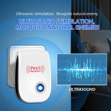 Carica l'immagine nel visualizzatore di Gallery, Okaywork Repellente per insetti - ultrasuoni topi, scaccia topi, Repellente per topi, Repellente elettrico ad ultrasuoni per insetti contro zanzare, scarafaggi, topi, ragni, mosche.(4 PCS)
