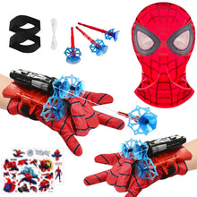 Carica l'immagine nel visualizzatore di Gallery, Launcher Glove, Spiderm Guanti per Bambino, Spider Launcher Guanto con con Spiderm Maschera, Guanti Launcher per Giochi, Spider Web Launcher Toy, Cosplay Giocattoli da Polso Se (A)