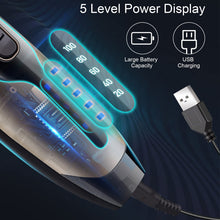 Carica l'immagine nel visualizzatore di Gallery, Tagliacapelli Uomo, Tagliacapelli da Barbiere Senza Fili, Professionale Tagliacapelli e Regolabarba, Tagliacapelli Ricaricabile Tramite USB con Display a LED per Famiglia Uomini Bambini