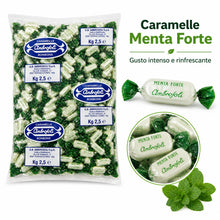 Carica l'immagine nel visualizzatore di Gallery, Ambrosoli Menta Forte, Caramelle alla Menta Intensa Incartate 2,5 kg