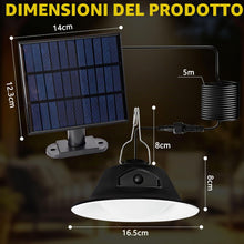 Carica l'immagine nel visualizzatore di Gallery, Lampada Solare da Esterno con telecomando, Lampada a Sospensione Solare