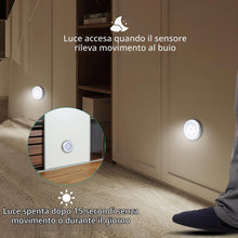 Carica l'immagine nel visualizzatore di Gallery, ORIA Luce Notturna Sensore Movimento 6 LED