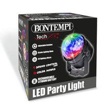 Carica l'immagine nel visualizzatore di Gallery, Bontempi | LED Party Light Sfera con Luci LED da Discoteca, Telecomando, Supporto con Ventosa, Rotazione Regolabile, 11x